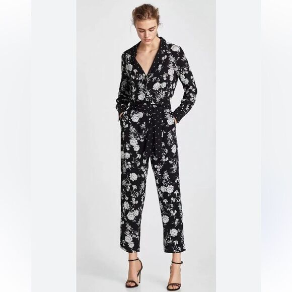 Zara Floral Jumpsuit - Picture 1 of 4
